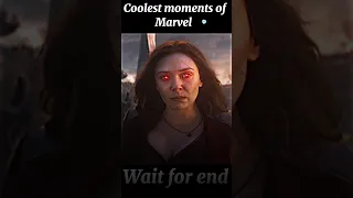 Coldest Marvel Moment 🥶 Wait for scarlet witch #marvel #shorts #scarletwitch #youtubeshorts