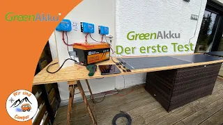 Der erste Test der GreenAkku Solarmodule | Parallel & Reihenschaltung