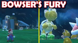 I made a custom Bowser's Fury level based on the Title Screen from SM3DW [Bowser's Fury modding]