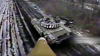 Video shows Ukrainian 'kamikaze drone' destroy Russian tank