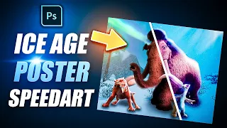 Ice age Poster Speedart: Photoshop 2024 (HD)