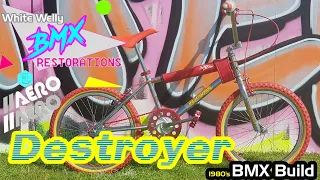 1984 Retro Bmx Build Restoration - Aero Destroyer - BMX Restoration Tuff Neck Vintage #Retro #bmx