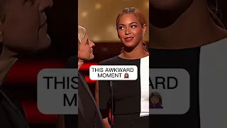 BEYONCÉ’S MOST AWKWARD MOMENT WITH ELLEN DE GENERES😱 #shorts