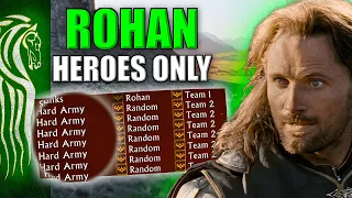 Rohan (Heroes) VS 7 Hard Army | Battle for Middle Earth