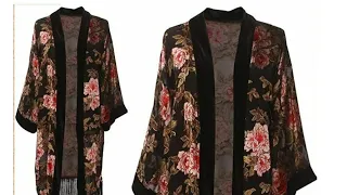 DIY Kimono Jacket / Turn Head Scarf Into Kimono with less than 10 Steps