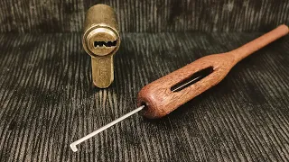 Bey dimple picked. Testing the cutaway pick. Thanks to @johndow3490 for the lock