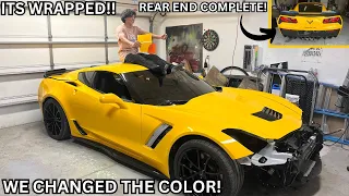 WE WRAPPED THE ENTIRE CORVETTE REBUILD IN ONE VIDEO!