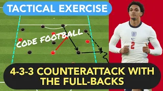 4-3-3 counterattack with the full-backs! Tactical exercise!