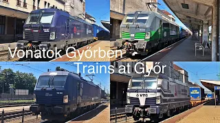 Vonatok Győrben 1.rész / Trains at Győr railway station