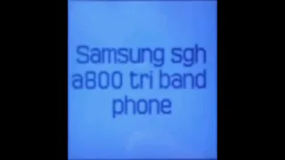 Samsung SGH A800 Startup And Shutdown Read Description