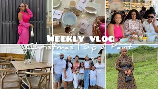 #weeklyvlog | last vlog for 2022 🥹♥️ Christmas | Sip & Paint in Durban 🖌️🎨
