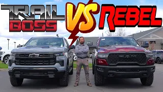 2025 Ram Rebel vs Chevy Silverado Trail Boss: Pop The Hood Ram!