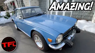 This Super Rad Triumph TR6 Has Had ONE Owner Since New, Here's The Story! DILMR @Home Edition