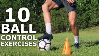 10 Exercises For Total Ball Control | Drills To Improve Ball Mastery, Passing & First Touch