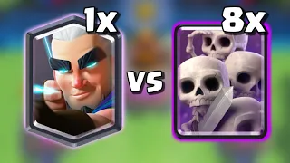 Can 1 Magic Archer defeat 8x Skeleton Army?