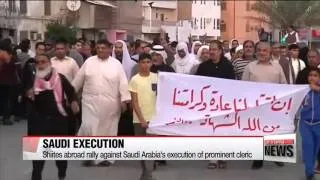 Shiites abroad rally against Saudi Arabia's execution of prominent cleric