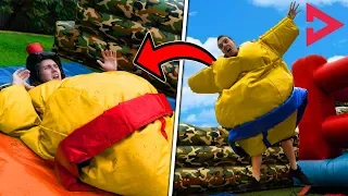 ULTIMATE SUMO WRESTLING! Ft. Lazarbeam, Muselk,  Loserfruit, Crayator, BazzaGazza and Marcus