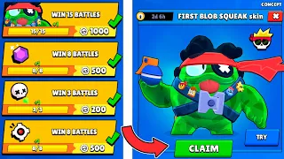 ✅ I Got FIRST BLOB SQUEAK skin! 🎁 SPECIAL QUEST REWARDS + Box Opening - Brawl Stars