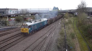 50008 with 6Z51,  ELY RECEPTION to KELLINGLEY COLLIERY at LINCOLN CENTRAL,  2 -4 -2019