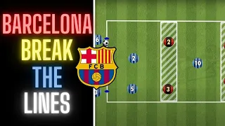 Barcelona Football Drill | Break The Lines | Attacking Football 2021