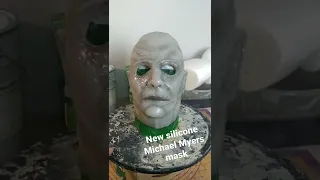 NEW Michael Myers silicone mask unveiled. Just finished painting and ready for hair punching.