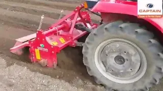 Captain Tractors 🚜| Demonstrating the Rotavator with Bed forming Implement🚜