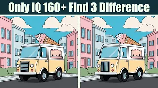 Spot The Difference : Only IQ 160+ Find 3 Differences | Find The Difference #179