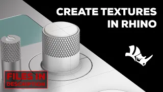 Easiest way to create texture in Rhino7