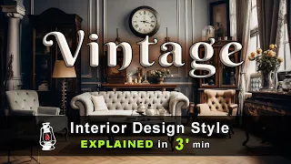 VINTAGE - Interior Design Style Explaind  by Retro Lamp