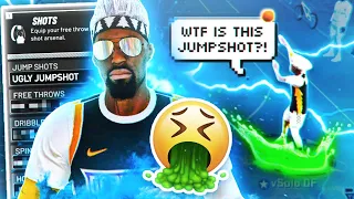 I FOUND THE NEW UGLIEST JUMPSHOT on TIKTOK!! (IT WORKS)... WORST BROKEN ARM JUMPSHOT in NBA 2K20