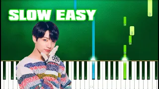 BTS, Jungkook - Still With You (Slow Easy Piano Tutorial) (Anyone Can Play)