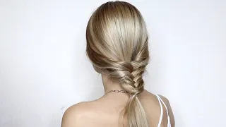 ПРОСТОЕ И КРАСИВОЕ ПЛЕТЕНИЕ НА КАЖДЫЙ ДЕНЬ "РЫБИЙ ХВОСТ" |  EASY FISHTAIL BRAID EVERYDAY HAIRSTYLE