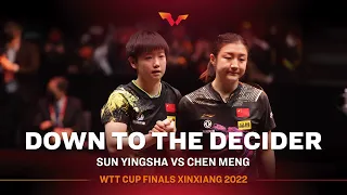 Final Game for GOLD! Sun Yingsha vs Chen Meng Decider | WTT Cup Finals Xinxiang 2022