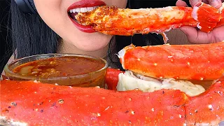 ASMR King Crab Seafood Bloves Smackalicious Sauce (Soft & Crunchy Eating Sounds) NO TALKING Mukbang