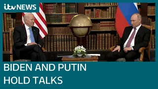 Joe Biden and Vladimir Putin hold talks amid mounting Russia-Ukraine tensions | ITV News