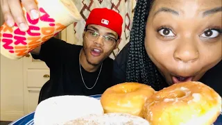 BABY Powdered DONUT PRANK on BOYFRIEND!!!