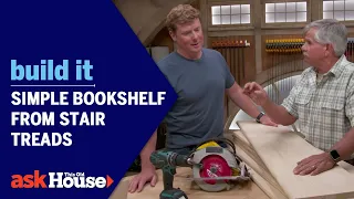 Simple Bookshelf from Stair Treads | Build It | Ask This Old House