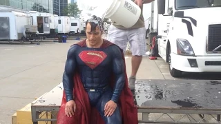 Reaction to Henry Cavill Taking the ALS Ice Bucket Challenge in his Superman Outfit