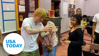 Ed Sheeran surprises high school band with guitars, concert tickets | USA TODAY