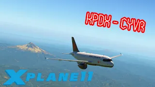 X Plane 11  KPDX   CYVR