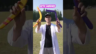 3D Printed Boomerang vs Real Boomerang