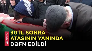 Şəhidin qalıqları İsmayıllıda torpağa tapşırıldı - APA TV