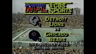 1985 Week 10 - Lions vs. Bears
