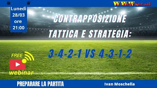CONTRAPPOSIZIONE TATTICA E STRATEGIA: 3-4-2-1 VS 4-3-1-2