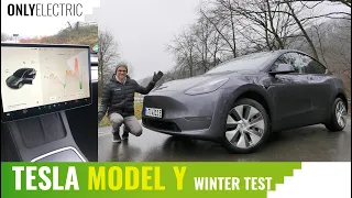 Tesla Model Y Winter Test - Full Review & Efficiency Test at Different Speeds on The Autobahn ⚡