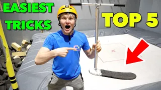 TOP 5 EASIEST TRAMP SCOOTER TRICKS!