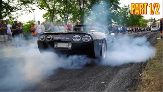 MUSCLE CARS INSANE BURNOUTS & V8 POWER!! - Vantaa Cruising 8/2022 | PART 1/2 |