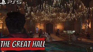 Exploring Hogwarts | The Great Hall Tour | PS5 Walkthrough | No Commentary