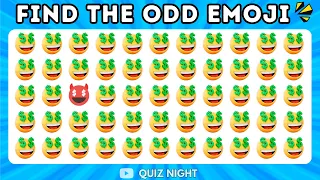 Can You Find The Odd One Out 👀 - Emoji Quiz Challenge 2024 😊| QUIZ NIGHT