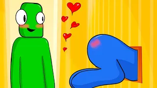 Blue x Green Confusion - Rainbow Friends Animation meme